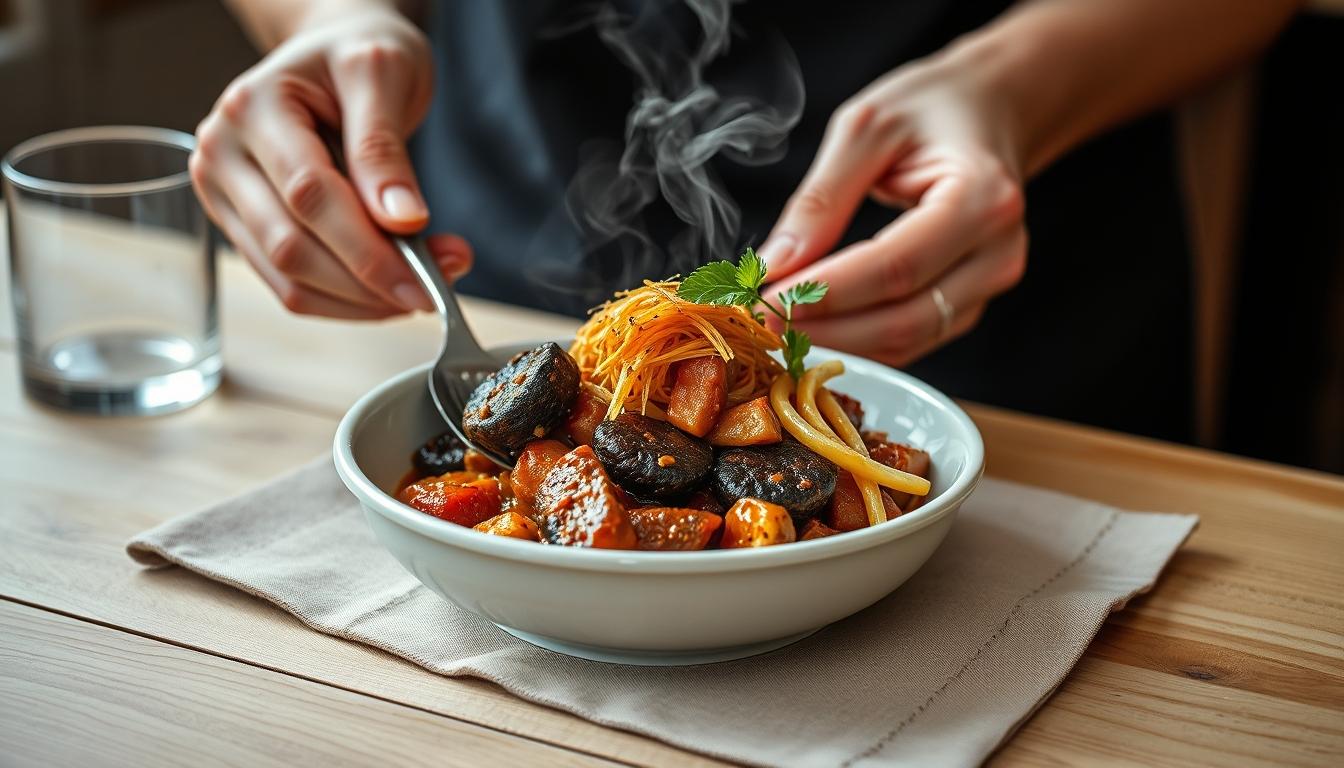 Fresh seasonal cooking dish