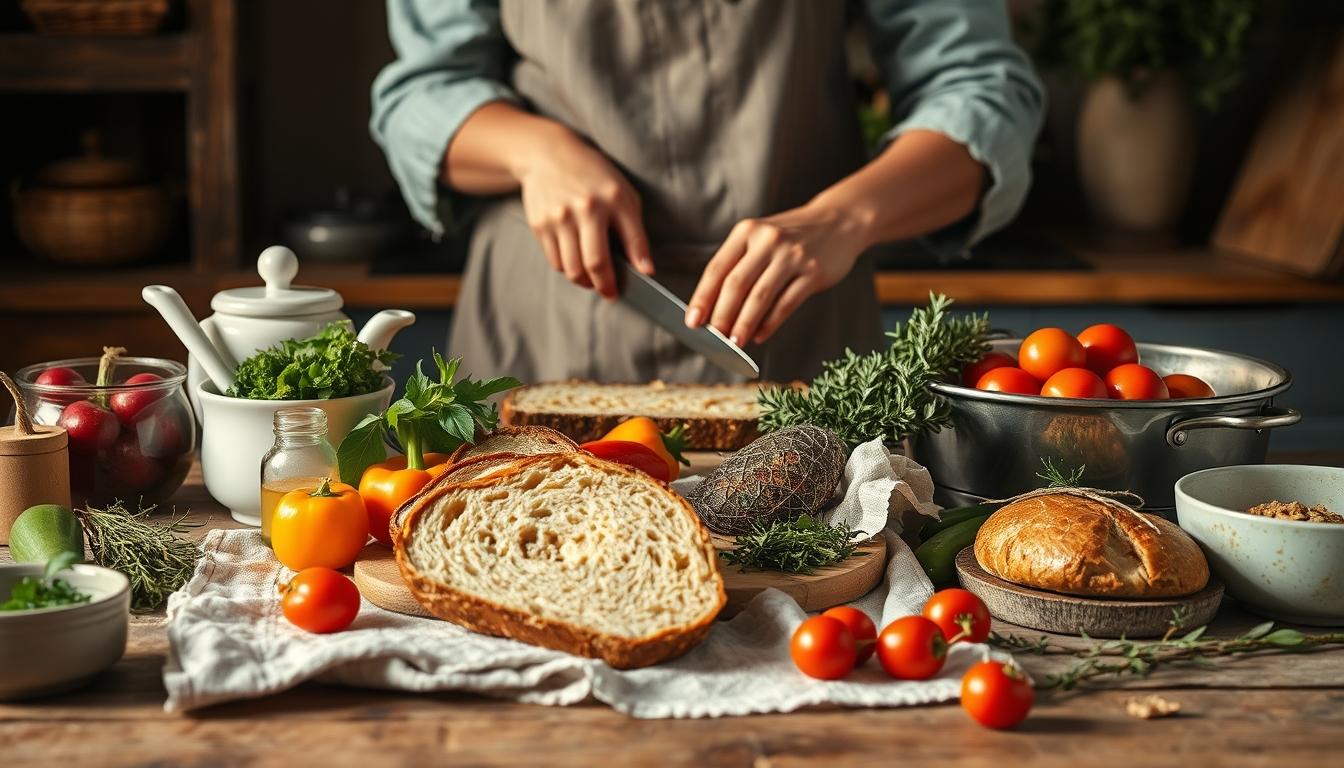 Quick weeknight dinner prepared in a home kitchen